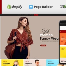 Glamour Fashion Store Shopify Theme # 144032