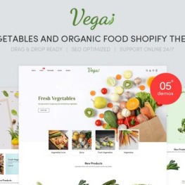 Vegai Vegetables And Organic Food Shopify Theme # 146793