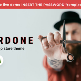 Kardone Barbershop eCommerce Shopify Theme #152280