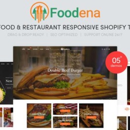 Foodena Fast Food Restaurant Shopify Theme # 153403