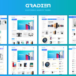 Gradien Electronics Warehouse Shopify Theme #154102