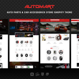 AutoMart Auto Parts Car Accessories Shopify Theme #157404