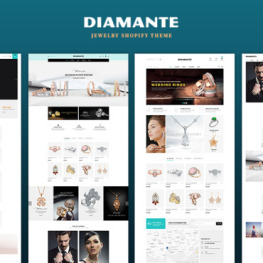 Diamante Jewelry Accessories Shopify Theme #159029