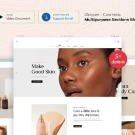 Glossier Multipurpose Sections Shopify Theme # 160558