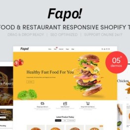 Fapo Fast Food Restaurant Shopify Theme # 160560
