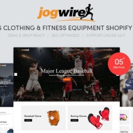Jogwire Sports Clothing Fitness Shopify Theme # 163452