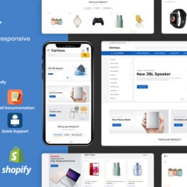 Cartous Minimal Modern Multipurpose Shopify Theme #164455