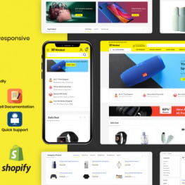 Mixdeal Minimal Modern Shopify Theme #164456