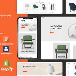 Tead Minimal Modern Furniture Shopify Theme #164978