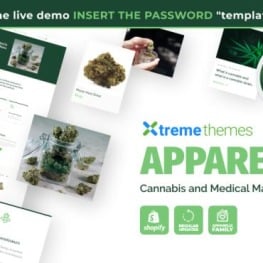 Apparelix Cannabis and Medical Shopify Theme # 171099