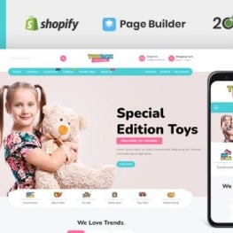 Toybox Clothing Toys Store Shopify Theme #172660