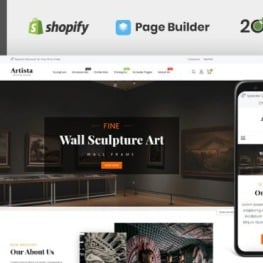 Artista Art Gallery Store Shopify Theme #172663