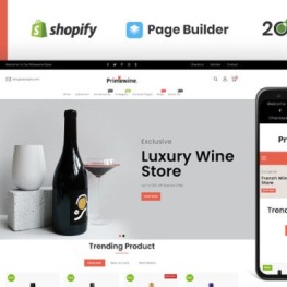 Prime Wine Store Shopify Theme #174167