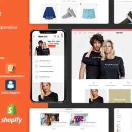 Buyzio Fashion Clothing Multipurpose Shopify Theme #174345