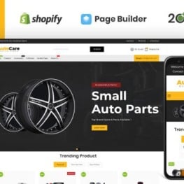 Autocare Parts and Accessories Store Shopify Theme #177609