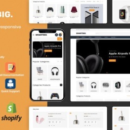 SmartBig Mega Electronic Shopify Theme #177718