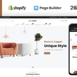 Hexastore Wood And Furniture Store Shopify Theme #177722