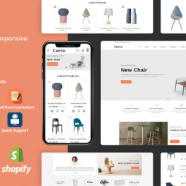 Canva Modern Furniture Shopify Theme #178131