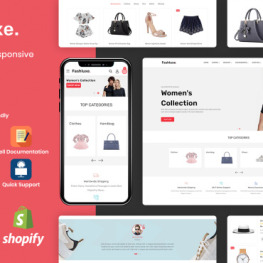 Fashluxe Modern Fashion Shopify Theme #178133