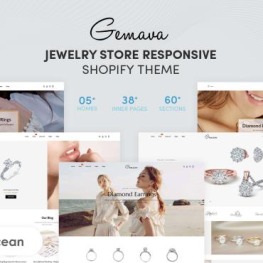 Gemava Jewelry Store Shopify Theme # 179397