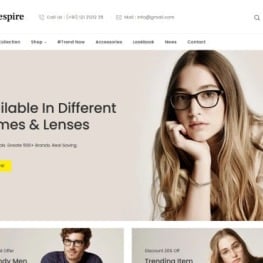 Eyespire Eyeglasses Sunglasses Fashion Shopify Theme #179725