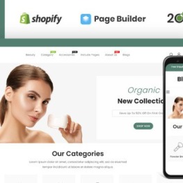 Blooming Cosmetics Store Shopify Theme #181193