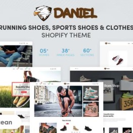 Daniel Running Shoes Sports Shoes Shopify Theme # 183224