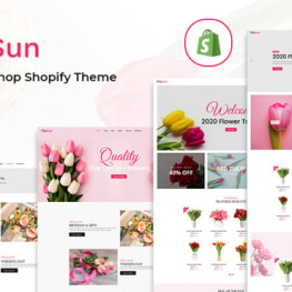 Flosun Flower Shop Shopify Theme #183387