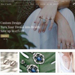 Shine Sparkle Free Jewelry Shopify Theme # 183673