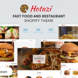 Hotazi Fast Food Restaurant Shopify Theme # 184044