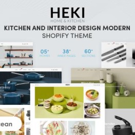 Heki Kitchen Interior Design Modern Shopify Theme # 187248