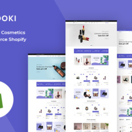 Looki Beauty Cosmetics eCommerce Shopify Theme #187470