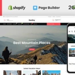 Destiny Travel Accessories Store Shopify Theme #188459