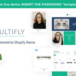 Multifly Eyecare Optometrist Shopify Theme #189313