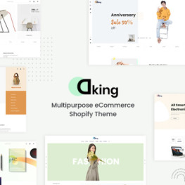 Dking Multipurpose eCommerce Shopify Theme #189524