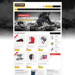 Free Extreme Sports Shopify Theme # 190243