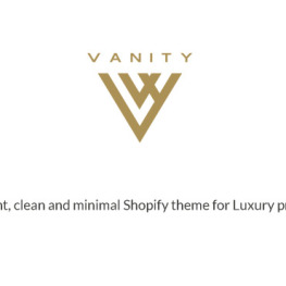 Vanity Elegant Clean and Minimal Shopify Theme #195636