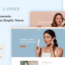 Lammer Cosmetic Multipurpose Shopify Theme #195765