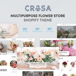 Crosa MultiPurpose for Flower Store Shopify Theme # 202302