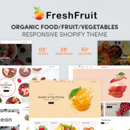 FreshFruit Organic Food Fruit Shopify Theme #202472