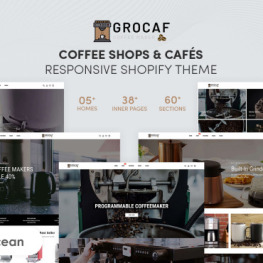 Grocaf Coffee Shops and Caf s Shopify Theme #202473