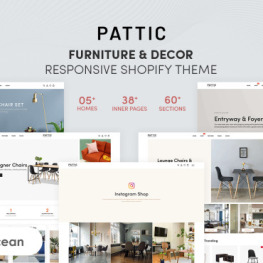 Pattic Furniture Decor Shopify Theme #203060