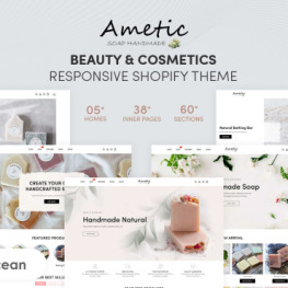 Ametic Beauty Cosmetics Shopify Theme #207362