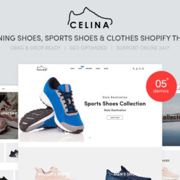 Celina Running Shoes Sports Clothes Shopify Theme #207364