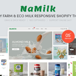 NaMilk Dairy Farm And Eco Milk Shopify Theme #207558