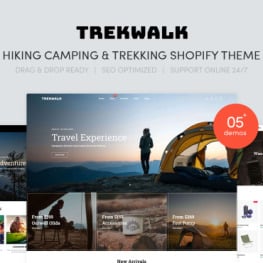 Trekwalk Hiking Camping And Trekking Shopify Theme #207563