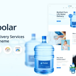 Poolar Water Delivery Services Shopify Theme #207743