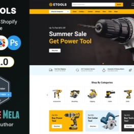 Etools Power and Hand Tools Shopify Theme #207772