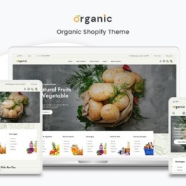 Organic The Vegetables Organic Food Shopify Theme #209465