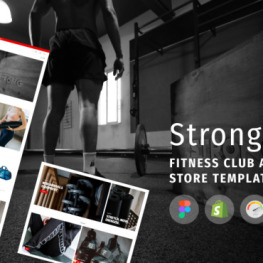 StrongFit Fitness Club for Beauty Shopify Theme #210802